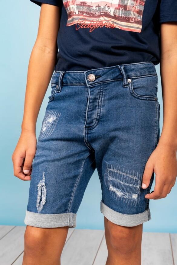 YOUNGSOUL Short Cargo En Coton Pour Garçon - Short D'Été Confortable Avec Poches