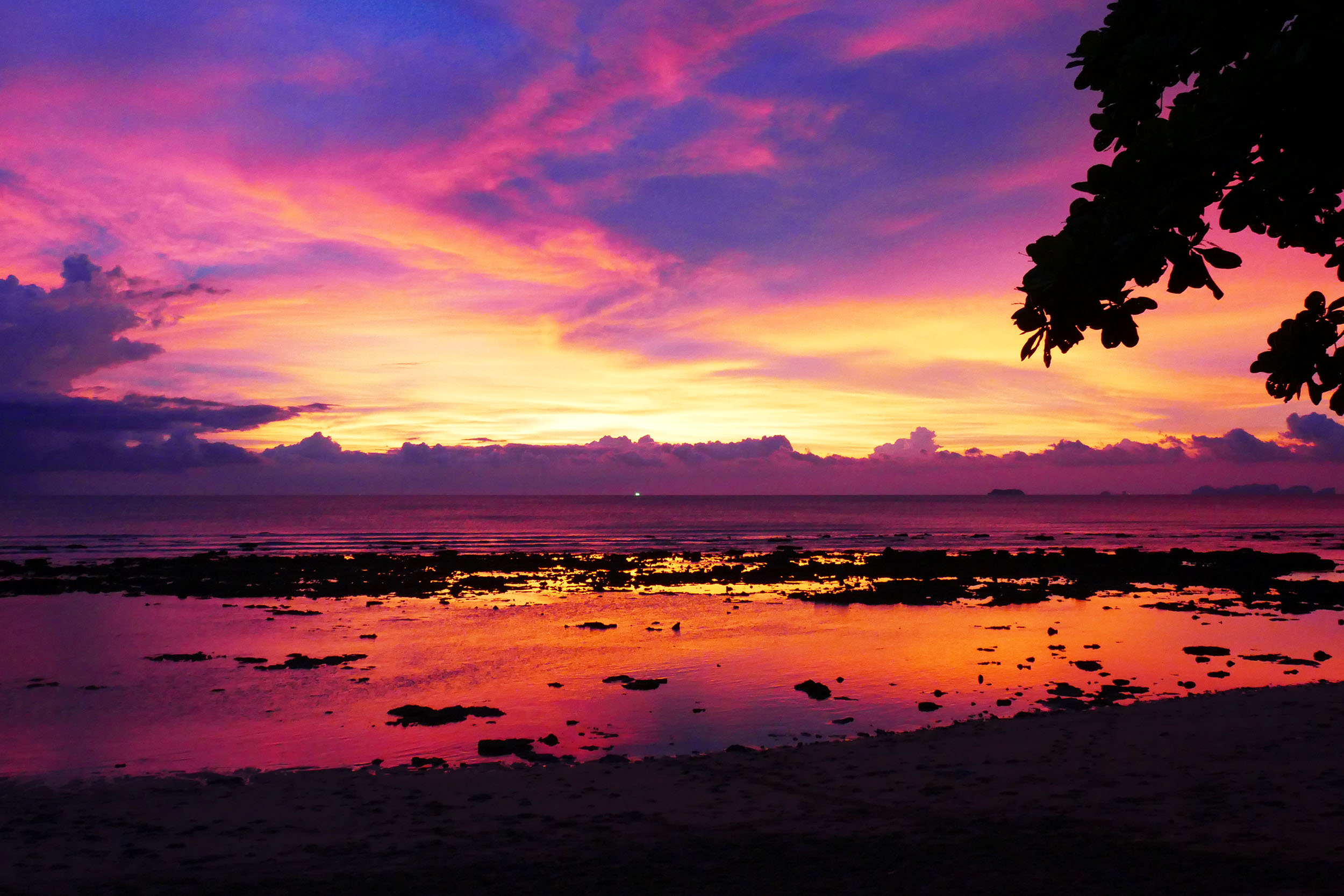 coucher de soleil thailande