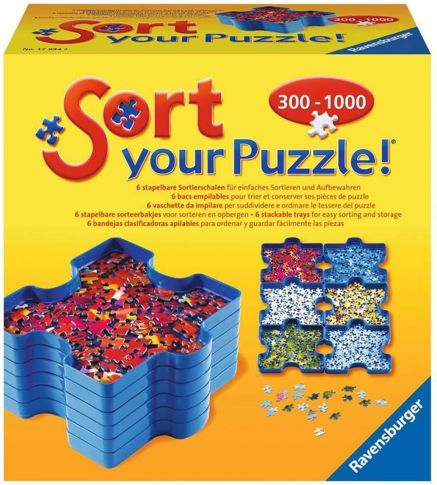 Trieur de pièces de puzzles - 6 bacs